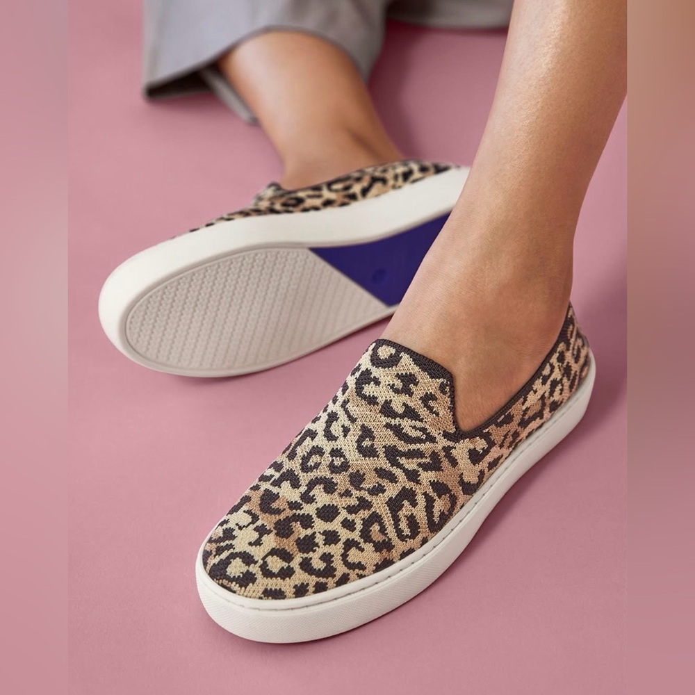 Rothy’s The Original Slip-On Sneaker – Size 7.5 – Leopard